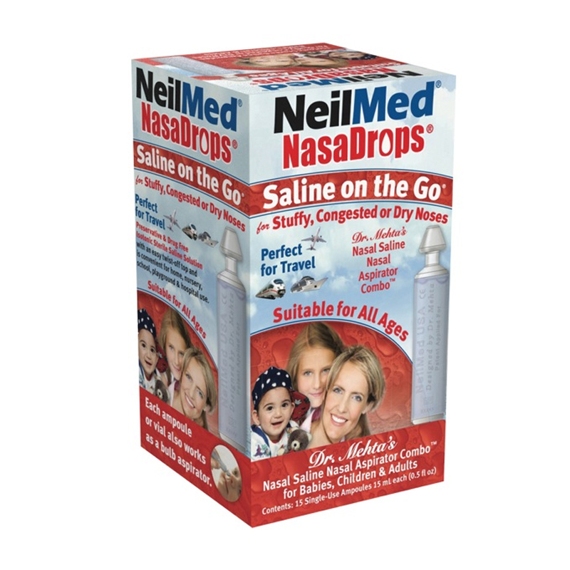 NeilMed洗鼻盐水旅行装15支*15ml