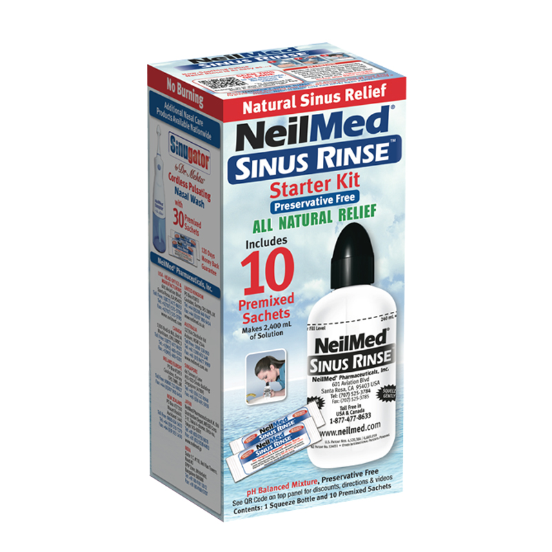 NeilMed洗鼻壶含10包盐